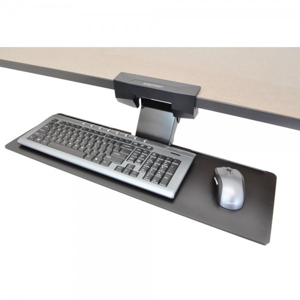 Vision Mounts VMKB07 Underdesk Keyboard Tray Clamp Mount Under Desk Slide Out Keyboard Stand